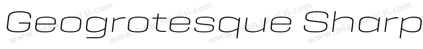 Geogrotesque Sharp Exp Bold Italic字体转换